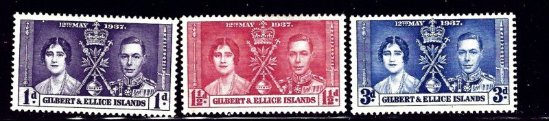 Gilbert and Ellice MH 1937 KGVI Coronation    (ap1200)