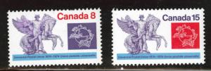 Canada Scott 648-649 MNH** 1974 UPU set