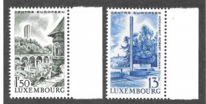 Luxembourg Scott 445-46 MNHOG - 1966 Luxembourg: Center of Europe