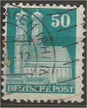 GERMANY, 1948, used 50pf bluish green, Munich Scott 653