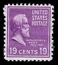 PCBstamps     US # 824 19c Benjamin Harrison, MNH, (8)