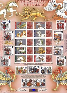 BC-220 History of Britain 37 2009 Mythical Creatures no. 676 sheet U/M