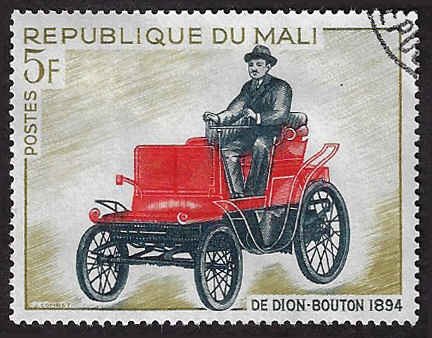 Mali #110 Used - OG (CTO); 5fr De Dion-Bouton Auto (1968)