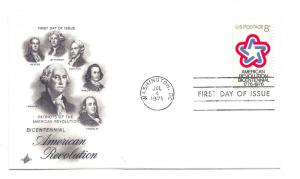 1432 American Revolution Bicentennial ArtCraft FDC