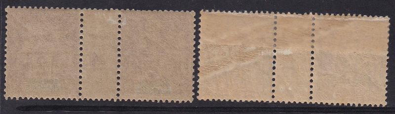 FRENCH SUDAN 1894 PEACE & COMMERCE GUTTER PAIRS 2C AND 15C 