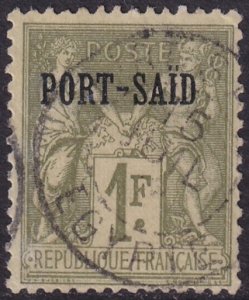 French Offices Port Said 1899 Sc 13 used