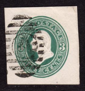 $US SC#U168 used, VF, duplex cancel, Nice! CV. $80