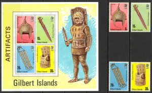 Gilbert Islands Sc# 289-292a MNH 1976 Artifacts