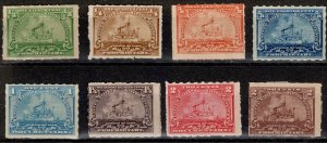 1898 US Revenue Scott #- RB20-RB25, RB27, RB28 Proprietary Battleship Issue Set