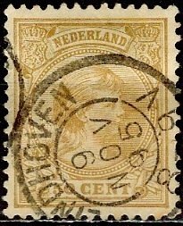 Netherlands; 1894: Sc. # 49: Used Single Stamp
