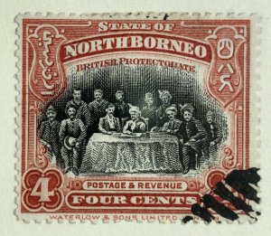 AlexStamps NORTH BORNEO #140 VF Used 