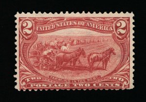 AFFORDABLE GENUINE SCOTT #286 F-VF MINT NG 2¢ COPPER RED TRANS-MISS EXPO #16180