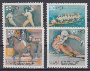 Germany 1992 Sc#B724-727 Mi#1592-1595 mnh (BU1833)