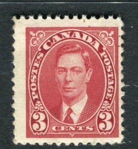 CANADA;  1937-8 early GVI issue fine Mint hinged 3c. value