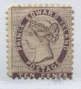 Prince Edward Island QV  10 cents Forgery of an unissued stamp