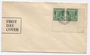 1941 Guernsey N1b pair cacheted first day cover [6521.55]