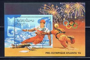 Laos 1226 NH 1995 Baseball souvenir sheet