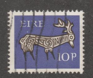 Ireland, stamp, used, deer, horns, art work, Scott#260, purple, #M022