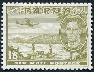 Papua 1941 1s6d olive-green SG167 unused