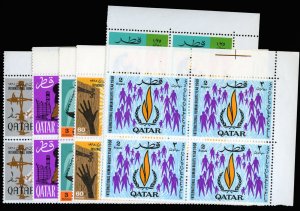 Qatar #128-133 Cat$90, 1968 International Human Rights Year, complete set in ...