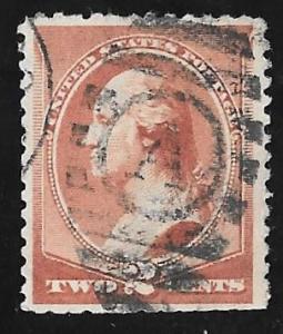 210 2 cent SUPER Fancy Cancel Stamp used VF