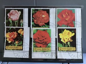 Fujeira Garden Roses   stamps R25458 