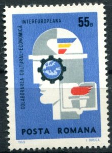 Romania Sc#2096 MNH, 55b ultra & multi, InterEuropa 1969 (1969)