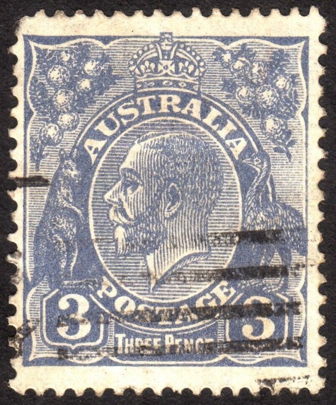 1928, Australia 3p, Used, Sc 72