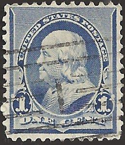 # 219 DULL BLUE USED BEN FRANKLIN SCV-0.75