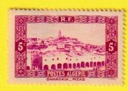 ALGERIA SCOTT#82 1936 5c GHARDAIA, MZAB - MH