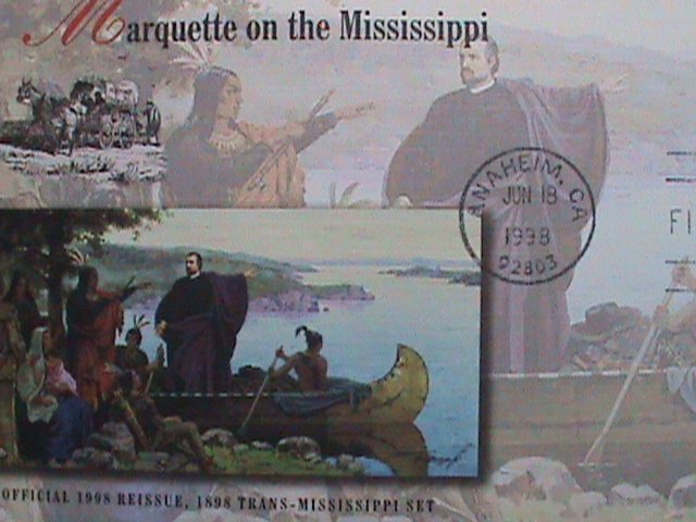 ​UNITED STATES-1998 SC#3209a FDC  MARQUETTE ON THE MISSISSIPPI MINT VERY FINE