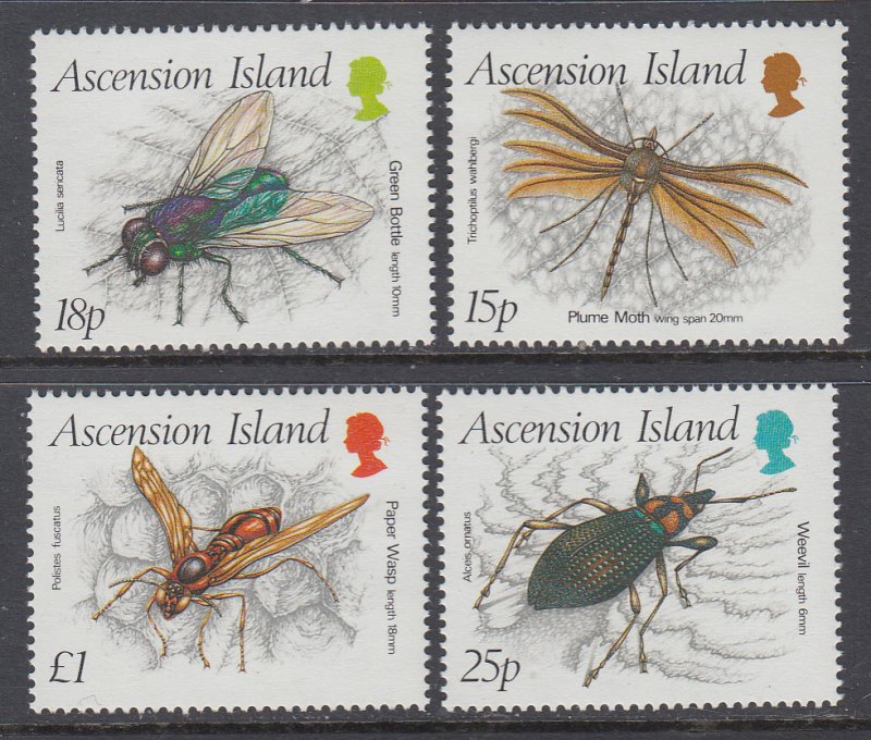 Ascension 459-462 Insects MNH VF