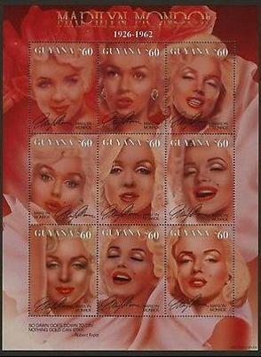 GUYANA SHEET MARILYN MONROE