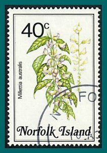 Norfolk Island 1984 Flowers, 40c used #334,SG329