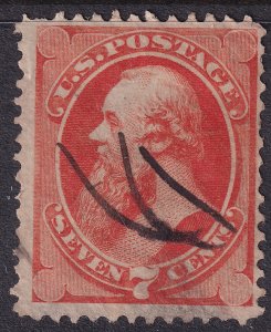 #160 Used, F-VF, Small thin, 1 short perf (CV $85 - ID33862) - Joseph Luft