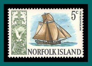 Norfolk Island 1967 Ships, 5c MNH  104,SG81