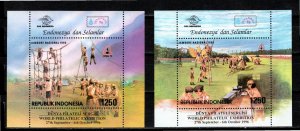 Indonesia 1996 Sc 1662I-J Souvenir sheets