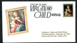 5721 - FDC - 60c Christmas Virgin & Child - Wally Jr Version #2 - BWP