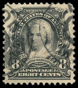 momen: US Stamps #306 Used PSE Graded XF-SUP 95 LOT #88103