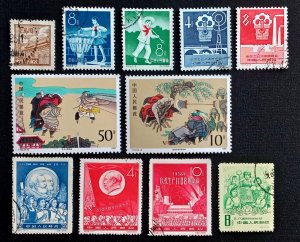 China stamps 1959 + small lot, used and mint good condition as seen