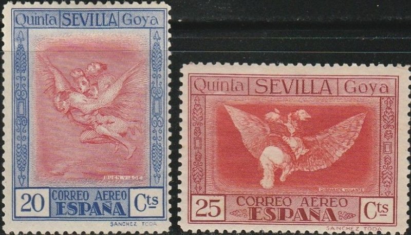 Spain, #C20 & C23 Mint Hinged , From 1930