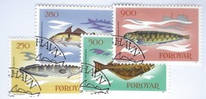 Faroe Islands SC#97-100 Used F-VF...Wonderful!!!