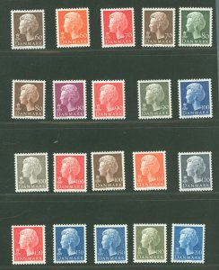 Denmark #532-551  Single (Complete Set) (Queen)