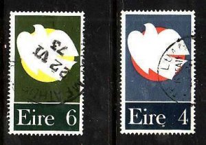 Ireland-Sc#318-19- id10-used set-The Patriot Dead-Birds-1972-