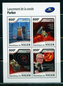 NIGER 2018  LAUNCH OF THE PARKER PROBE SHEET  MINT NEVER HINGED