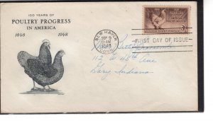 US  FDC 968, Poultry cache, New Haven, CT cancel, CV $3.00  ...   7501367