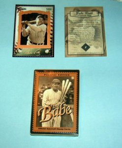 Guyana - 2913, MNH Set. 12 Babe Ruth Stamp Cards. SCV-$70.00