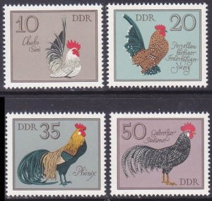 Germany (East) DDR Birds - Cocks Roosters (1979) MNH