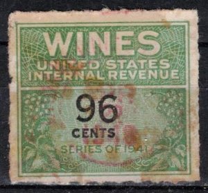 USA - Revenues - Wines - Scott RE145 w/ Circular Cancel