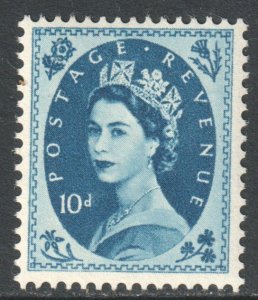 GB Scott 304 - SG527, 1952 Tudor Crown 10d Wilding MH*